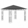 Pavillon Wiktoria mit Moskitonetz 3x3x2,73 m Anthrazit 180 g/m²