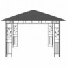 Pavillon Wiktoria mit Moskitonetz 3x3x2,73 m Anthrazit 180 g/m²