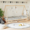 Kinderbett mit Schubladen 80x200 cm Massivholz Kiefer