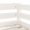 Kinderbett mit Schubladen Weiß 70x140 cm Massivholz Kiefer