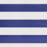 Markise Einziehbar Blau und Weiß 3,5x2,5 m Stoff und Aluminium
