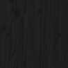Pflanzkübel Schwarz 82,5x82,5x78 cm Massivholz Kiefer