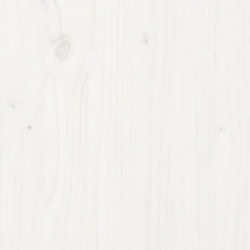 Hochbeet Weiß 119,5x82,5x78 cm Massivholz Kiefer