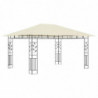 Pavillon Wilburgis mit Moskitonetz 4x3x2,73 m Creme 180 g/m²