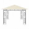 Pavillon Wilburgis mit Moskitonetz 4x3x2,73 m Creme 180 g/m²