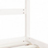 Kinderbett Weiß 2x(80x200) cm Massivholz Kiefer