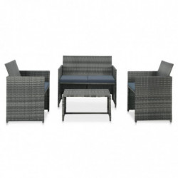 4-tlg. Garten-Lounge-Set...