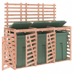 Mülltonnenbox für 3 Tonnen Massivholz Douglasie