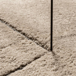 Teppich HUARTE Kurzflor Weich und Waschbar Sandfarben Ø 80 cm