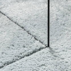 Teppich HUARTE Kurzflor Weich und Waschbar Blau Ø 80 cm