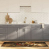 Küchenteppich Mehrfarbig 60x180 cm Waschbar Rutschfest