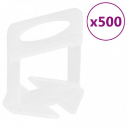 Fliesen-Nivelliersystem 250 Keile 500 Clips 1,5 mm
