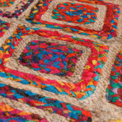 Teppich Waschbar Mehrfarbig 80x150 cm Rutschfest
