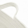 Wäschekorb Braun und Weiß Ø60x36 cm Baumwolle