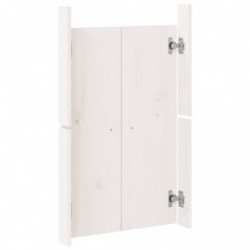 Türen für Outdoor-Küche Weiß 50x9x82 cm Massivholz Kiefer