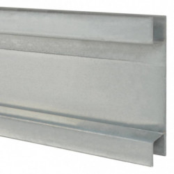 Pfosten für Gabionenzaun Silbern 160 cm Verzinkter Stahl