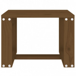 Garten-Beistelltisch Honigbraun 40x38x28,5 cm Massivholz Kiefer