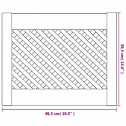 Schranktüren 2 Stk. Gitterdesign 49,5x39,5 cm Massivholz Kiefer