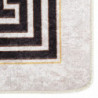 Teppich Waschbar Weiß und Schwarz 120x170 cm Rutschfest