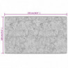 Teppich Waschbar Weiß und Schwarz 120x170 cm Rutschfest