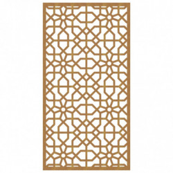 Garten-Wanddeko 105x55 cm Cortenstahl Maurisches Design