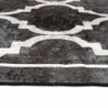 Teppich Waschbar Schwarz und Weiß 120x180 cm Rutschfest