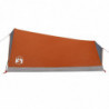 Campingzelt 2 Personen Grau & Orange 200x120x88/62 cm 185T Taft