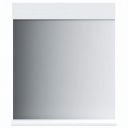 Badspiegel mit Ablage BERG Weiß 60x12x70 cm Massivholz