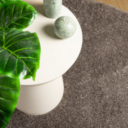 Teppich ISTAN Hochflor Glänzend Grau Ø 120 cm