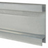 Pfosten für Gabionenzaun Silbern 220 cm Verzinkter Stahl