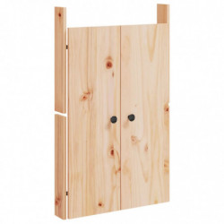Türen für Outdoor-Küche 2 Stk. 50x9x82 cm Massivholz Kiefer