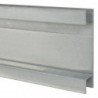 Pfosten für Gabionenzaun Silbern 180 cm Verzinkter Stahl