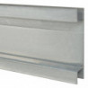 Pfosten für Gabionenzaun Silbern 200 cm Verzinkter Stahl