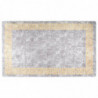Teppich Waschbar Grau und Golden 150x230 cm Rutschfest