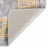 Teppich Waschbar Grau und Golden 150x230 cm Rutschfest