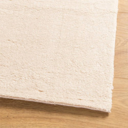 Teppich HUARTE Kurzflor Weich und Waschbar Beige 120x170 cm