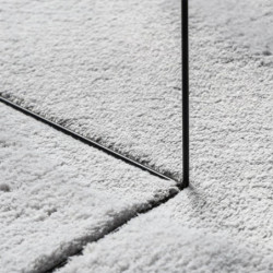 Teppich HUARTE Kurzflor Weich und Waschbar Grau 120x170 cm