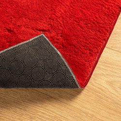 Teppich HUARTE Kurzflor Weich und Waschbar Rot 120x170 cm