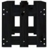 Hochbeet Latten-Design Schwarz 100x30x30 cm Massivholz Kiefer