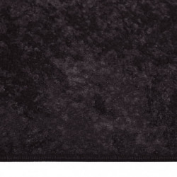 Teppich Waschbar Anthrazit 150x230 cm Rutschfest