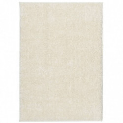 Teppich ISTAN Hochflor Glänzend Creme 120x170 cm