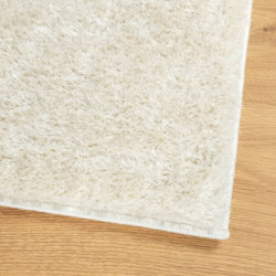 Teppich ISTAN Hochflor Glänzend Creme 120x170 cm