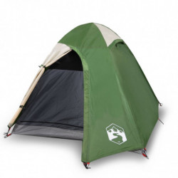 Campingzelt 2 Personen Grün 254x135x112 cm 185T Taft