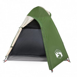 Campingzelt 2 Personen Grün 254x135x112 cm 185T Taft