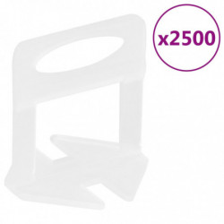 Fliesen-Nivelliersystem 500 Keile 2500 Clips 1 mm