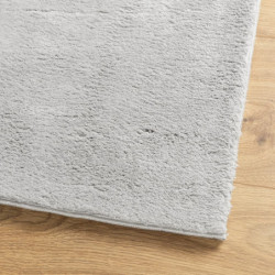 Teppich HUARTE Kurzflor Weich und Waschbar Grau 160x160 cm