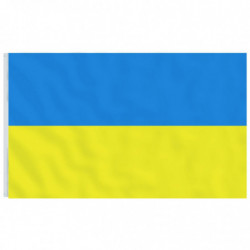 Flagge der Ukraine und Mast 6,23 m Aluminium