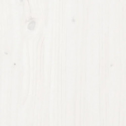 Pflanzkübel Weiß 90x31x31 cm Massivholz Kiefer