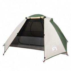 Campingzelt 2 Personen Grün 224x248x118 cm 185T Taft