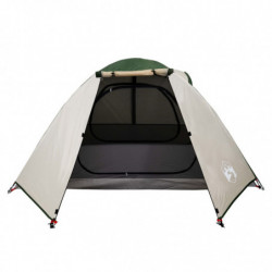 Campingzelt 2 Personen Grün 224x248x118 cm 185T Taft